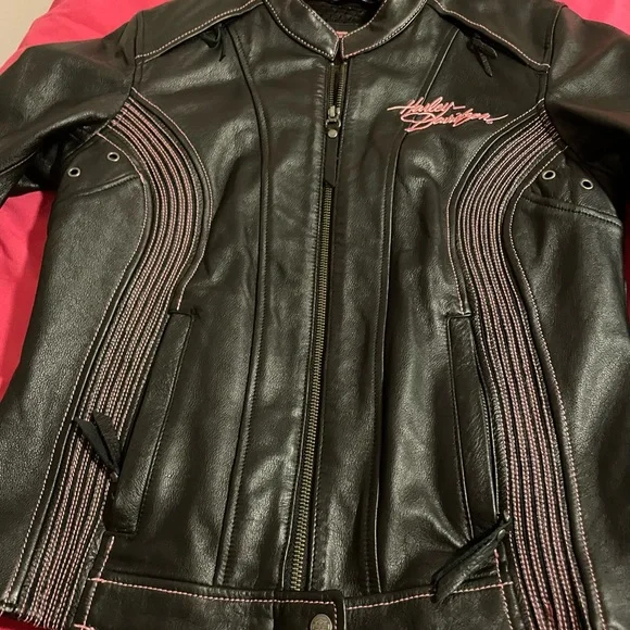 Harley Davison Black Jacket for women, Size S - Picture 2 of 2
